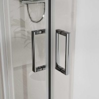 Душевой уголок Vincea City VSS-5CT8010CL 100х80 см, профиль хром, стекло прозрачное