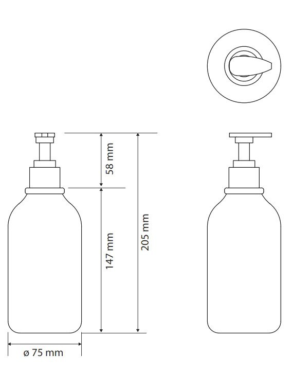 Дозатор для жидкого мыла Bemeta Hotel 131567700 настольный, белый