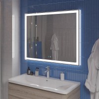 Зеркало BelBagno SPC-GRT-1000-800-LED-TCH-SND с голосовым управлением и подогревом