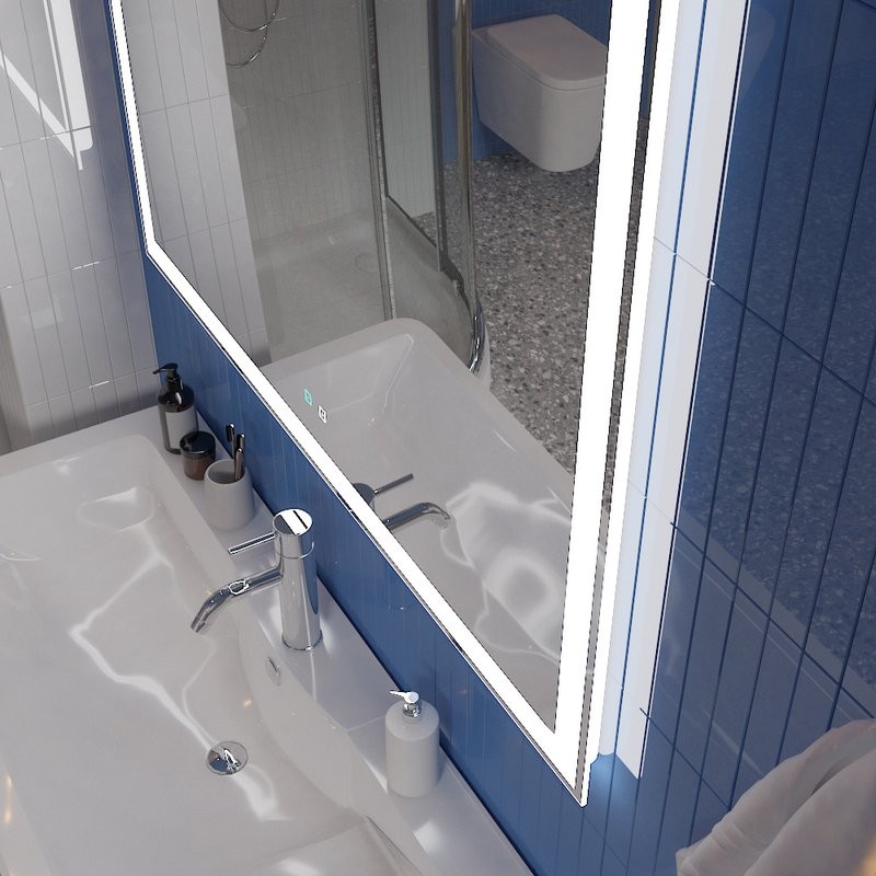 Зеркало BelBagno SPC-GRT-1000-800-LED-TCH-SND с голосовым управлением и подогревом