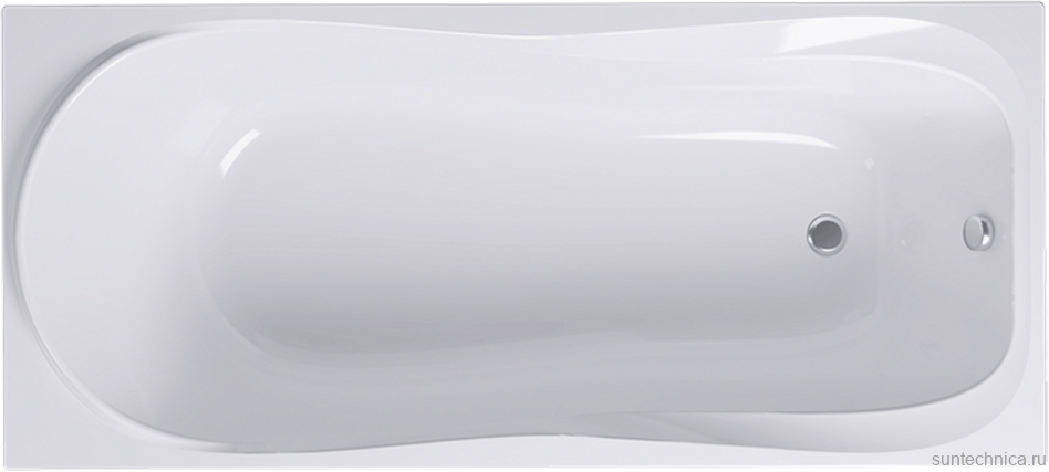 Акриловая ванна Alex Baitler Saima 160x70 см, встраиваемая, белая, с каркасом