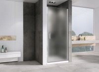 Душевая дверь в нишу Abber Sonnenstrand AG04090M 90 см, профиль хром, стекло матовое