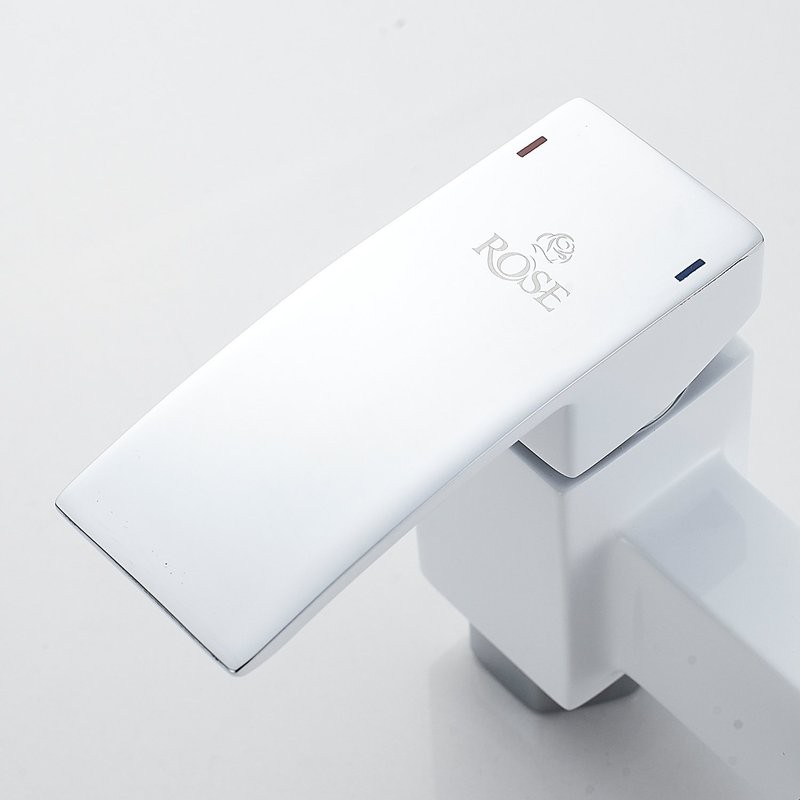 Гигиенический душ Rose R1505F-1 со смесителем, белый, хром