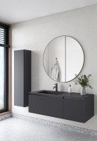 Мебель для ванной комнаты Armadi Art Quatro 2 120 anthracite, с раковиной anthracite