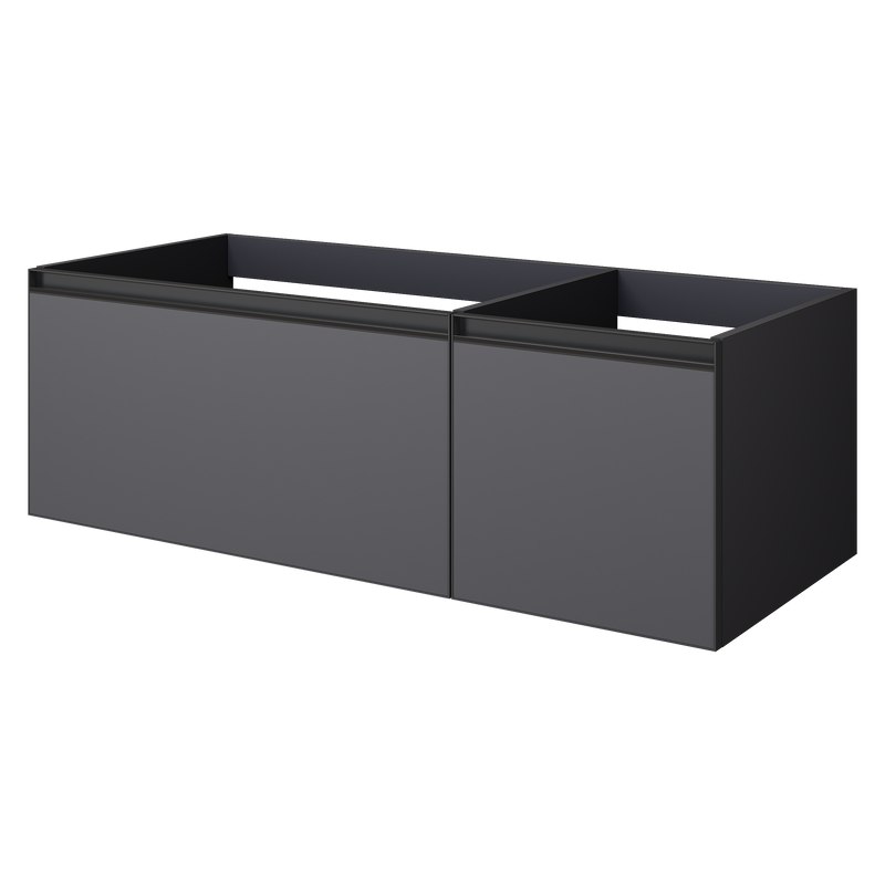 Мебель для ванной комнаты Armadi Art Quatro 2 120 anthracite, с раковиной anthracite