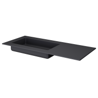 Мебель для ванной комнаты Armadi Art Quatro 2 120 anthracite, с раковиной anthracite