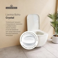 Комплект Lavinia Boho Унитаз подвесной One 33021010 + Крышка-сиденье One 33290200 с микролифтом + Инсталляция RelFix 38010020 + Кнопка RelFix 3805001C хром