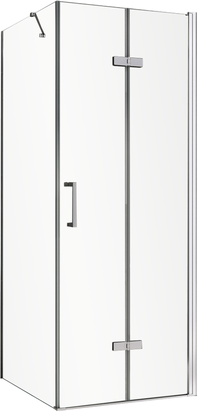 Душевой уголок Abber Zart AG08070P-S71 70х70, профиль хром, стекло прозрачное