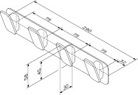 Крючок AM.PM Inspire 2.0 A50A35922 матовый черный, на шурупах