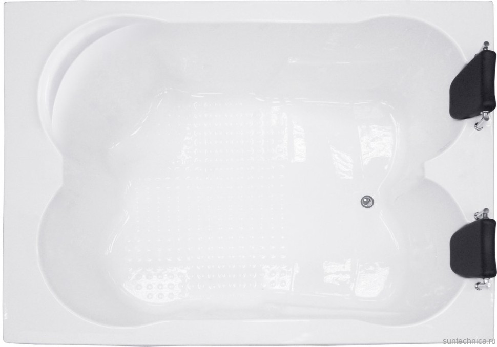 Акриловая ванна Royal Bath Hardon RB083100K 200x150 см, пристенная, белая, с каркасом, для двоих