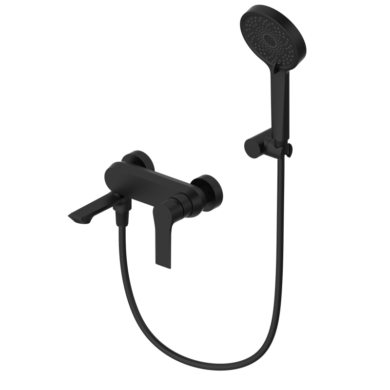 Смеситель для ванны с душем Wonzon & Woghand WW-88037079-MB матовый черный