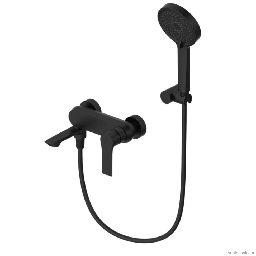 Смеситель для ванны с душем Wonzon & Woghand WW-88037079-MB матовый черный