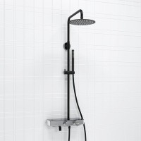 Душевая стойка Wasserkraft Abens 2000 A114.258.217.CB Thermo с термостатом, черная