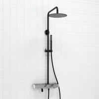 Душевая стойка Wasserkraft Abens 2000 A114.258.217.CB Thermo с термостатом, черная