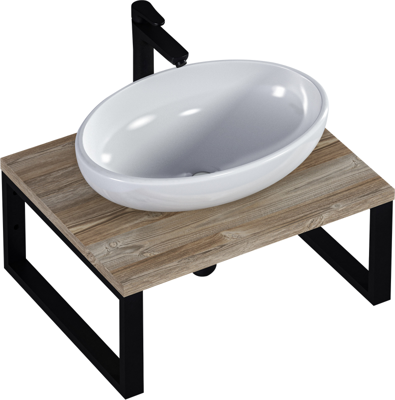 Столешница с раковиной 1MarKa Grunge Loft 60 дуб намибия