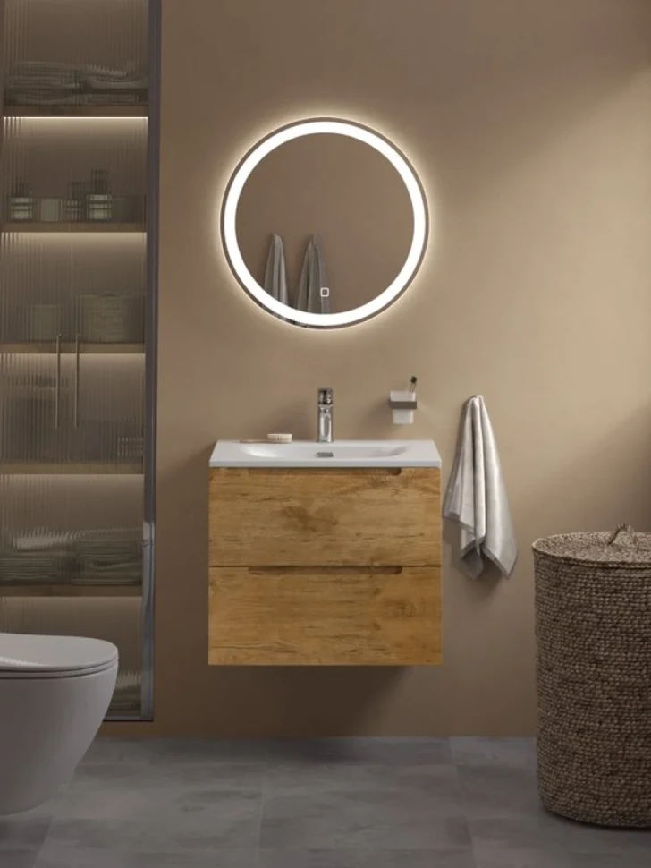 Мебель для ванной комнаты BelBagno Etna 39 70 rovere nature, раковина BB-8099-3-70