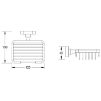 Мыльница Shevanik SG51 SG5104 настенная, хром Мыльница Shevanik SG51 SG5104 настенная, хром