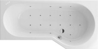 Акриловая ванна Excellent Be Spot WAEX.BSP16.RELAX P 160x80 см, угловая, правая, встраиваемая, с гидромассажем, белая, асимметричная, с каркасом, со сливом-переливом