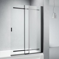 Шторка на ванну Veconi Palau PL-88B 100x140, черный