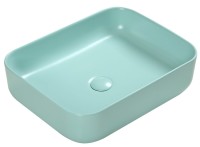Накладная раковина SantiLine SL-1051LG светло-зеленая матовая