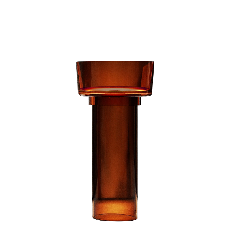 Раковина напольная Abber Kristall AT2702Opal 45 глянцевая коричневая, круглая, моноблок