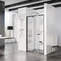 Душевая дверь в нишу Ravak Pivot PDOP2-100 Transparent, профиль черный