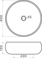 Накладная раковина Omoikiri Fumico 40 NU, nut