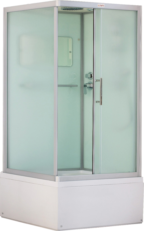 Душевая кабина Esbano Elegancia ESKB108CKRBR с высоким поддоном, с сиденьем