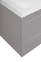 Тумба под раковину без столешницы Art&Max Platino 100 подвесная, светло-серая матовая