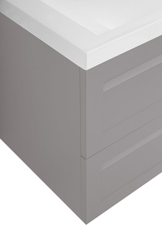 Тумба под раковину без столешницы Art&Max Platino 100 подвесная, светло-серая матовая