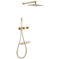 Душевой комплект Abber Rund AF8750G С ВНУТРЕННЕЙ ЧАСТЬЮ, матовое золото