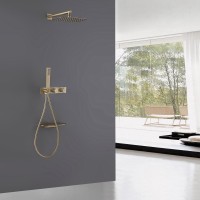 Душевой комплект Abber Rund AF8750G С ВНУТРЕННЕЙ ЧАСТЬЮ, матовое золото