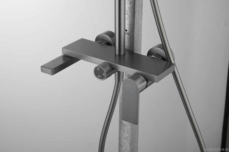 Душевая стойка BELZ B678 B24678-3 оружейная сталь