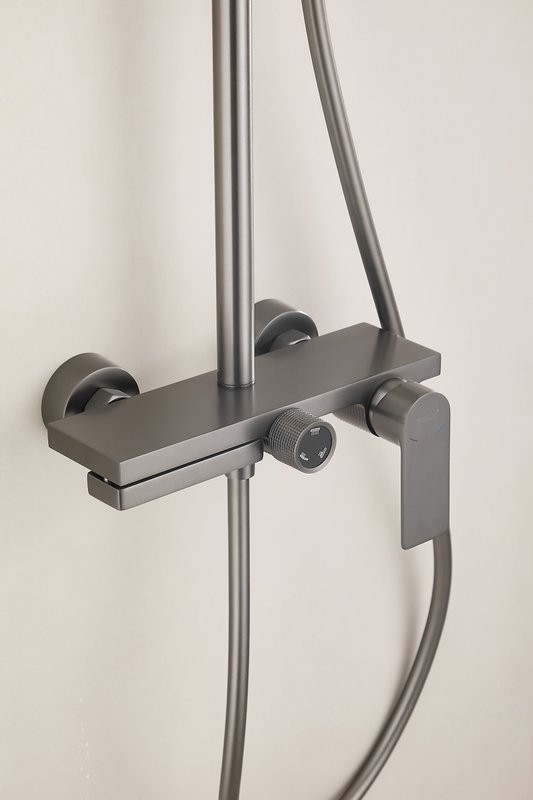 Душевая стойка BELZ B678 B24678-3 оружейная сталь