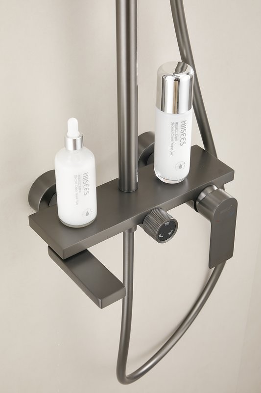 Душевая стойка BELZ B678 B24678-3 оружейная сталь