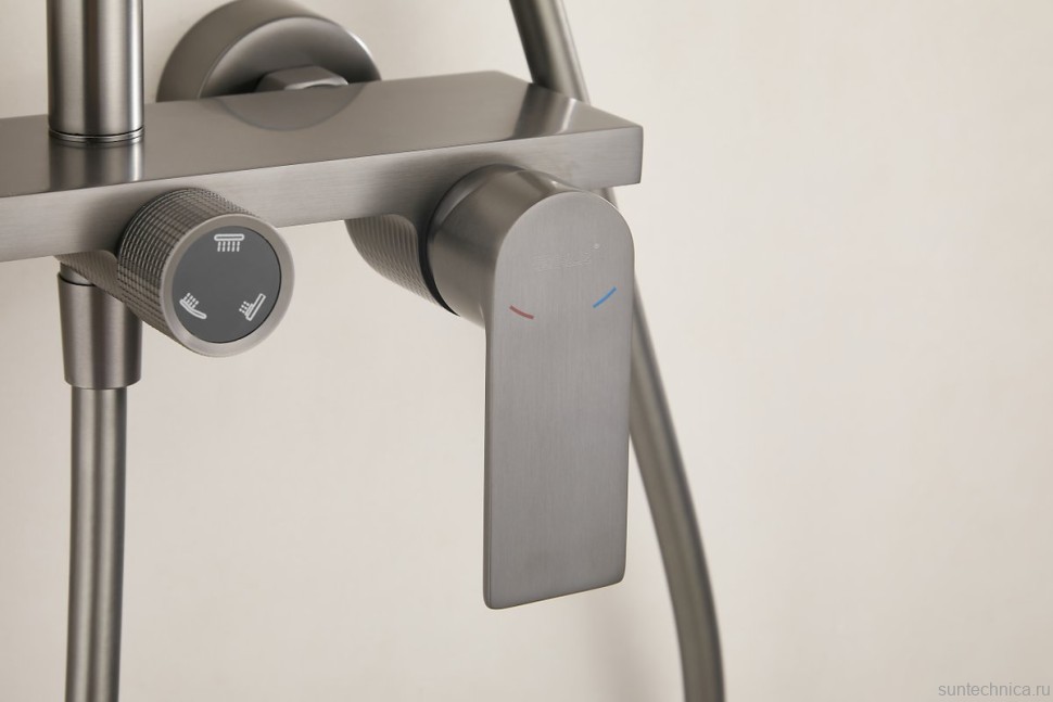 Душевая стойка BELZ B678 B24678-3 оружейная сталь