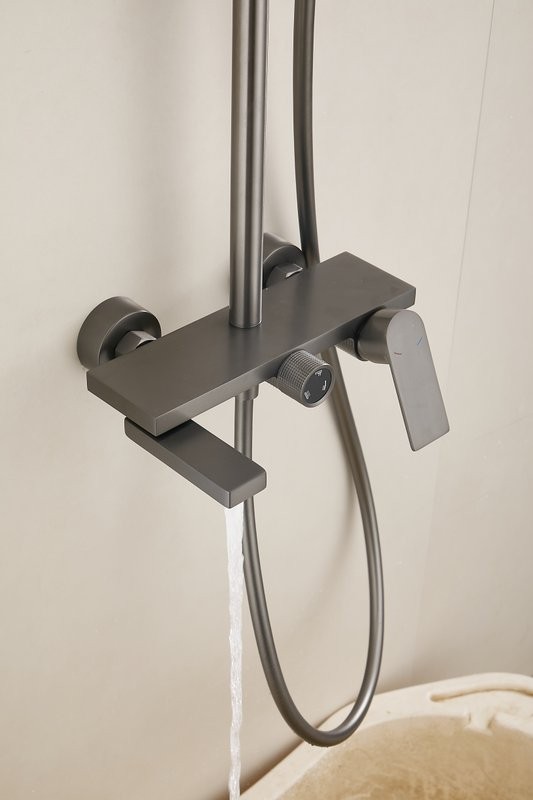 Душевая стойка BELZ B678 B24678-3 оружейная сталь