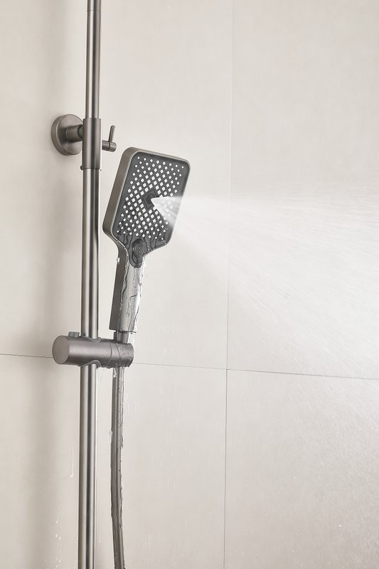 Душевая стойка BELZ B678 B24678-3 оружейная сталь