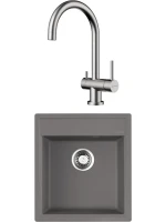 Комплект Мойка Omoikiri Daisen 46-GR leningrad grey + Смеситель Yamada BN нержавеющая сталь Комплект Мойка Omoikiri Daisen 46-GR leningrad grey + Смеситель Yamada BN нержавеющая сталь
