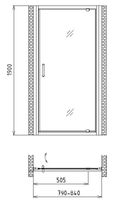 Душевая дверь Gemy Sunny Bay S28150