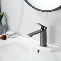 Смеситель для раковины Shevanik S8901T-1, оружейная сталь