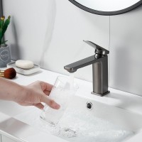 Смеситель для раковины Shevanik S8901T-1, оружейная сталь