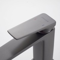 Смеситель для раковины Shevanik S8901T-1, оружейная сталь