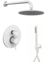 Душевой комплект Paffoni Light KITLIG018BO С ВНУТРЕННЕЙ ЧАСТЬЮ, белый матовый