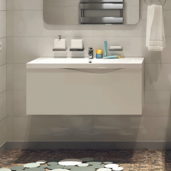 Тумба под раковину 1MarKa Этюд 58П белый глянец