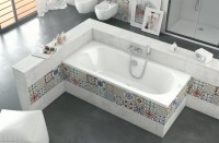 Акриловая ванна Excellent Oceana Slim WAEX.OCE17WHS 170x75 см, встраиваемая, белая, с каркасом