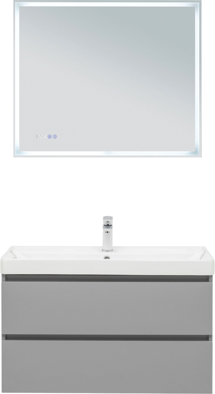 Мебель для ванной комнаты Aquanet Вега 2.0 90 подвесная, мисти грин