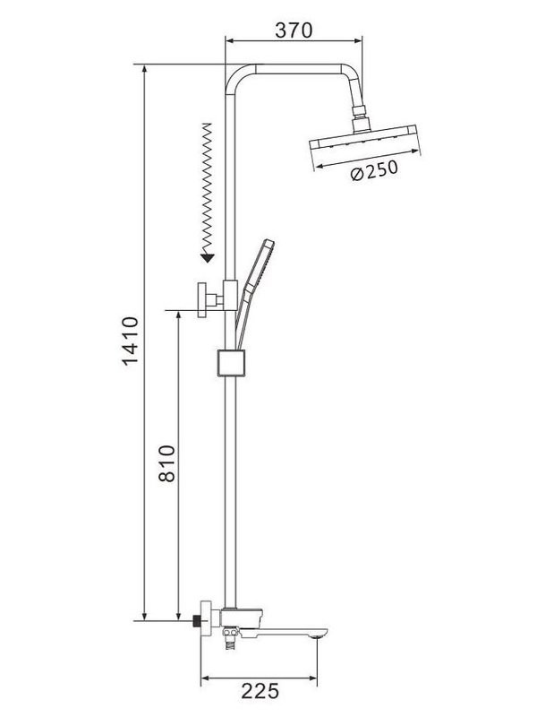 Душевая стойка Shevanik S4726G