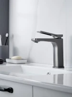 Смеситель для раковины Shevanik S4601T, оружейная сталь Смеситель для раковины Shevanik S4601T, оружейная сталь