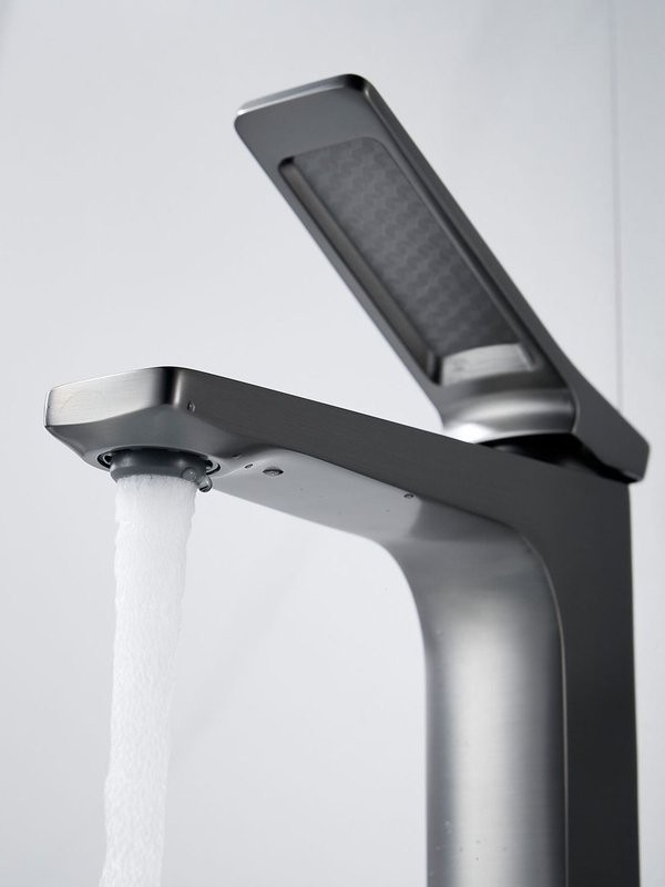 Смеситель для раковины Shevanik S4601T, оружейная сталь